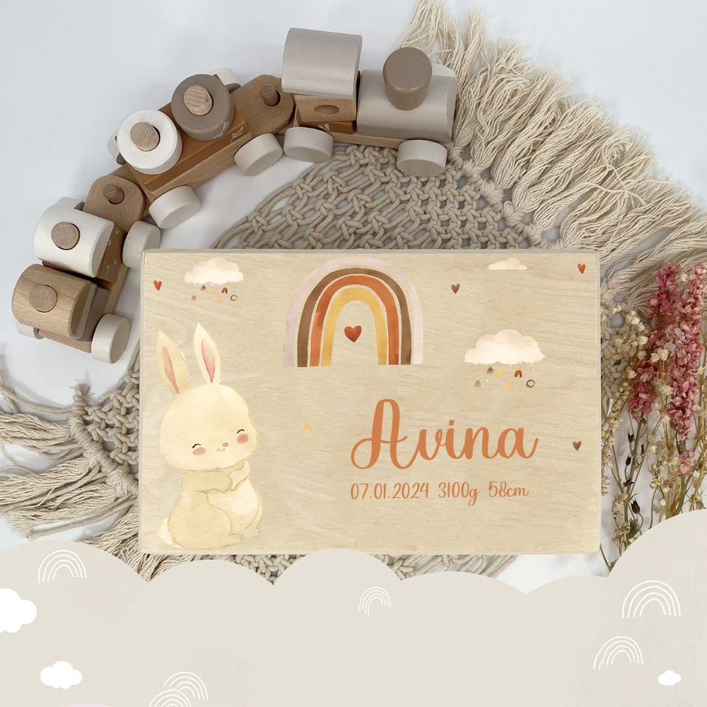 Personalized Baby Memory Box B - Baby Keepsake Box บทวิจารณ์และราคา