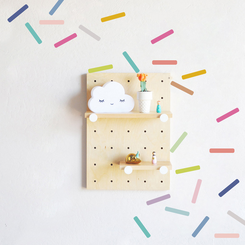 48pcs Colorful Candy Strip Wal - Baby Nursery Stickers บทวิจารณ์และราคา