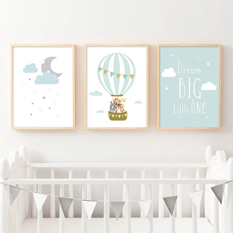 Balloon Moon Nursery Poster Wa - Baby Nursery Quotes Wall Art บทวิจารณ์และราคา