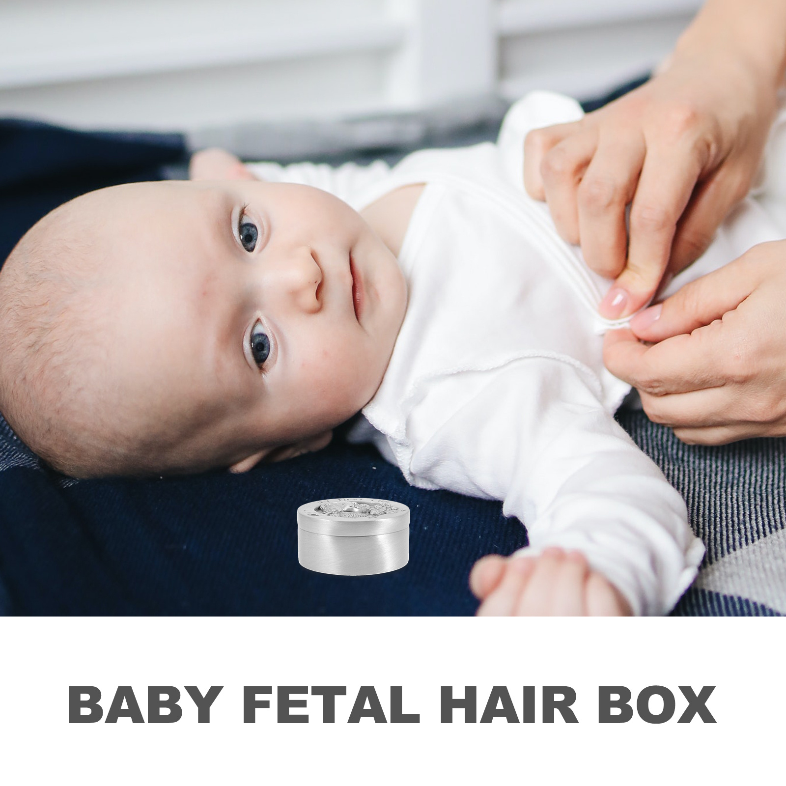 Metal Fetal Hair Keepsake Box  - Baby Keepsake Box บทวิจารณ์และราคา