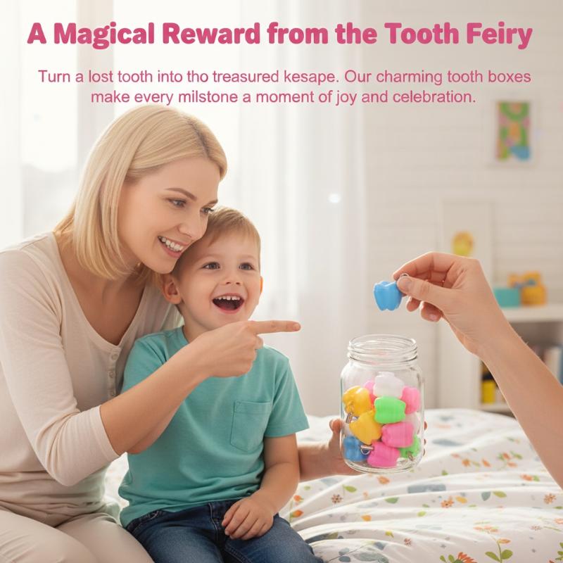 50Pcs Baby Tooth Box Tooth Sha - Baby Keepsake Box บทวิจารณ์และราคา