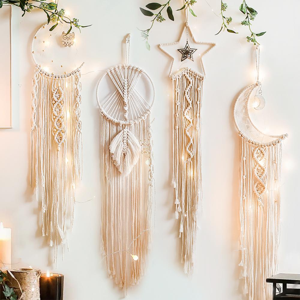Macrame Dream Catcher Boho Hom - Baby Nursery Hanging Decor บทวิจารณ์และราคา