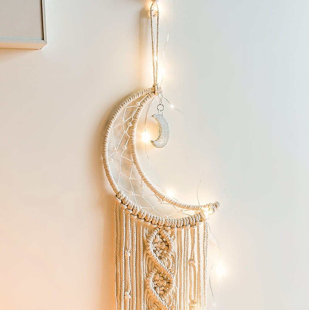 Macrame Dream Catcher Boho Hom - Baby Nursery Hanging Decor บทวิจารณ์และราคา