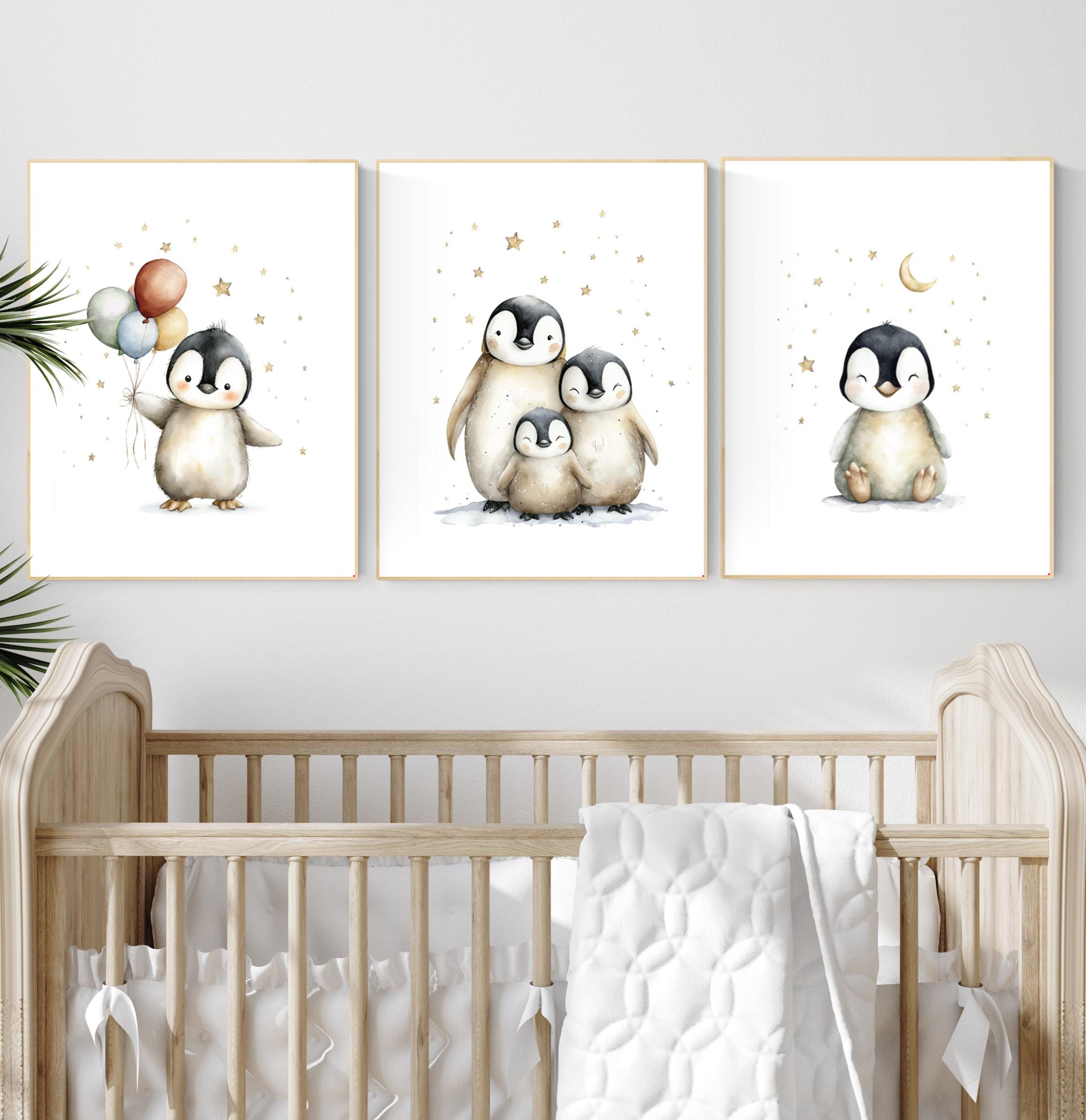 Penguin Nursery Art Prints Gen - Baby Nursery Gender Neutral บทวิจารณ์และราคา