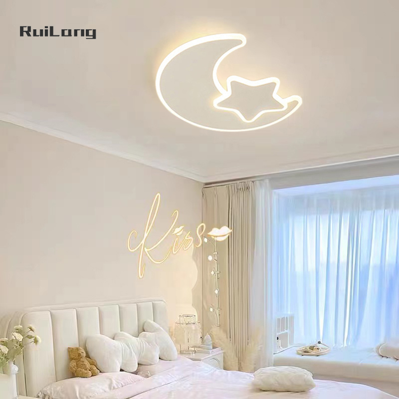 Kids Room Ceiling Lamp Star Mo - Baby Nursery Chandelier บทวิจารณ์และราคา