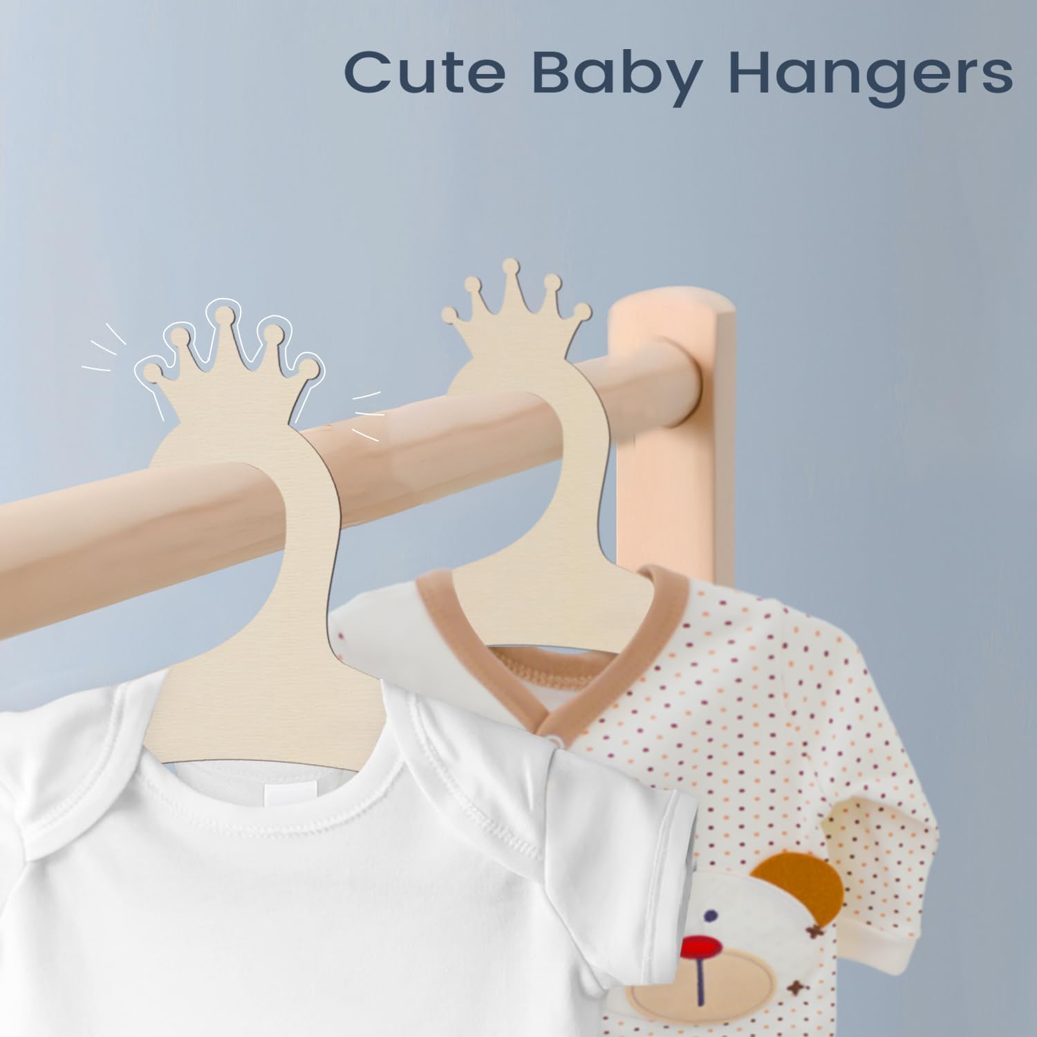 Wooden Baby Hangers 9 Inch, Cu - Baby Nursery Storage บทวิจารณ์และราคา