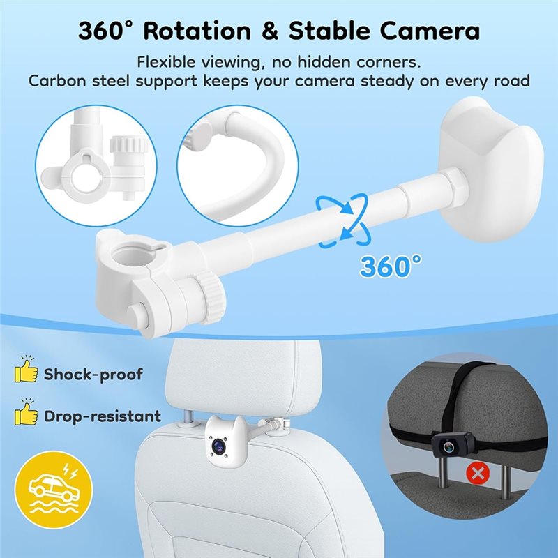 Strict For Carseat Compatible  - Baby Monitor Split Screen บทวิจารณ์และราคา