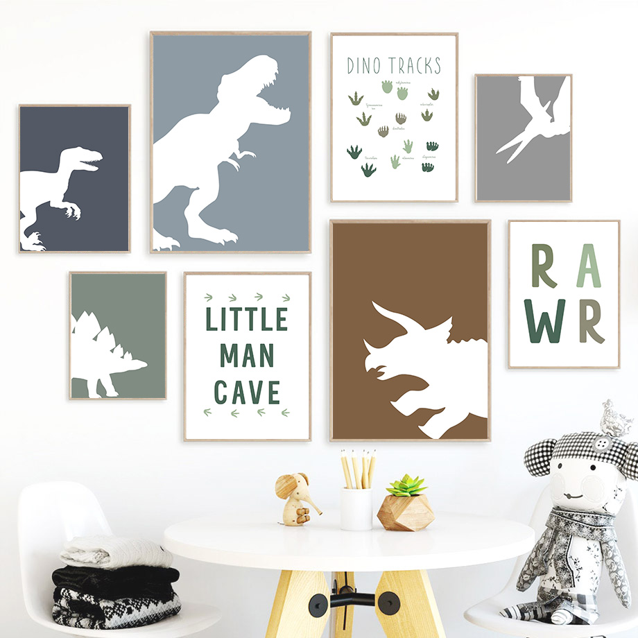 Jurassic Dinosaur Tyrannosauru - Baby Nursery Quotes Wall Art บทวิจารณ์และราคา