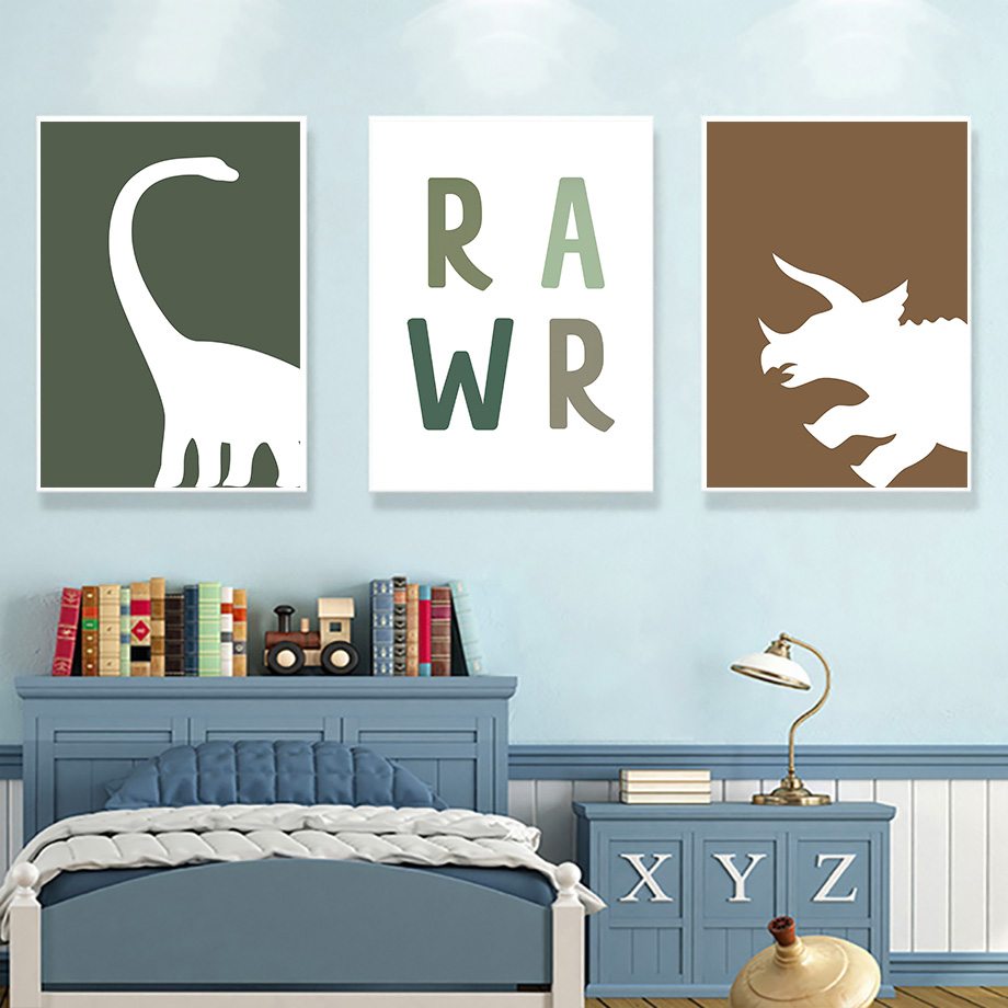 Jurassic Dinosaur Tyrannosauru - Baby Nursery Quotes Wall Art บทวิจารณ์และราคา