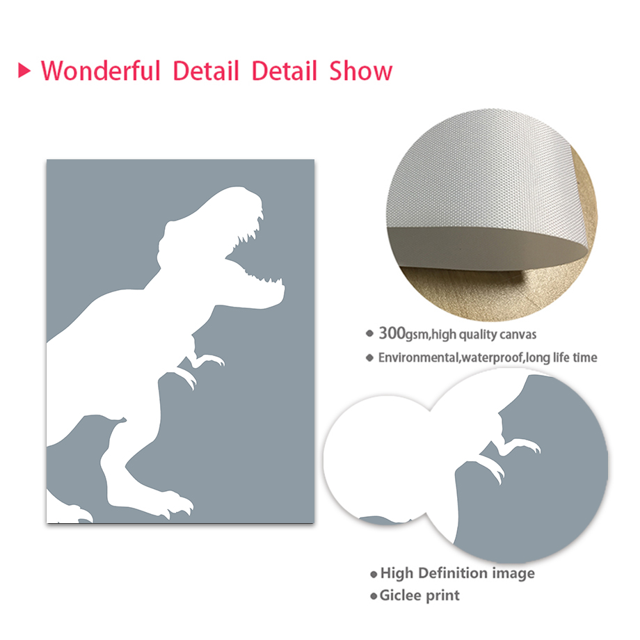 Jurassic Dinosaur Tyrannosauru - Baby Nursery Quotes Wall Art บทวิจารณ์และราคา