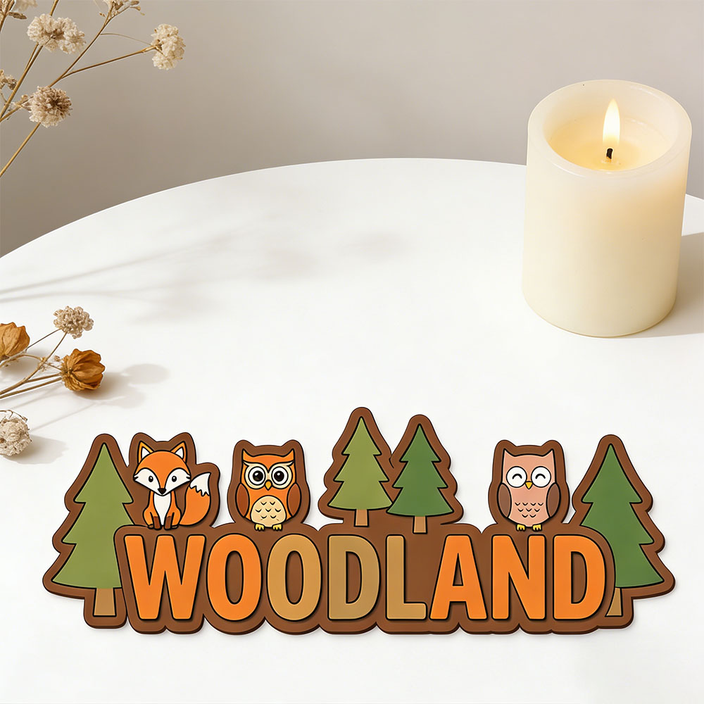 Personalized Rustic Forest Ani - Baby Nursery Gender Neutral บทวิจารณ์และราคา