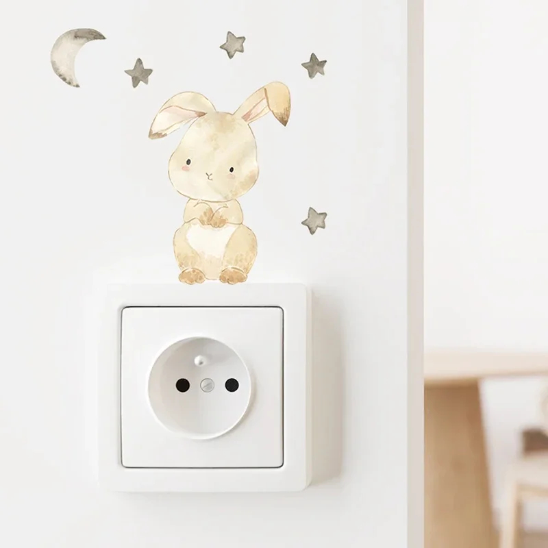 1/2/4/6set Cartoon Animals Wal - Baby Nursery Stickers บทวิจารณ์และราคา