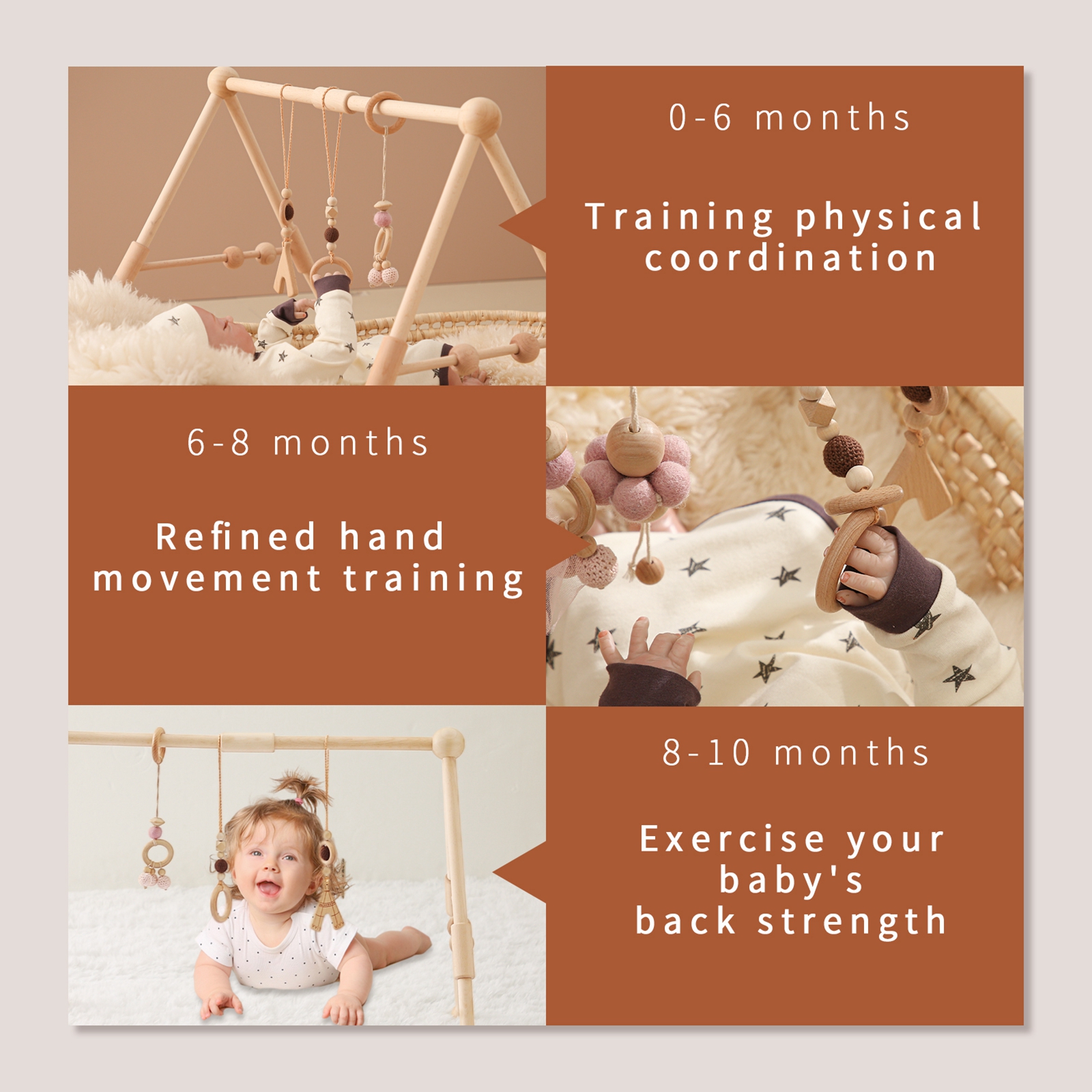 Baby Wooden Toys Play Gym Ordi - Baby Nursery Artwork บทวิจารณ์และราคา