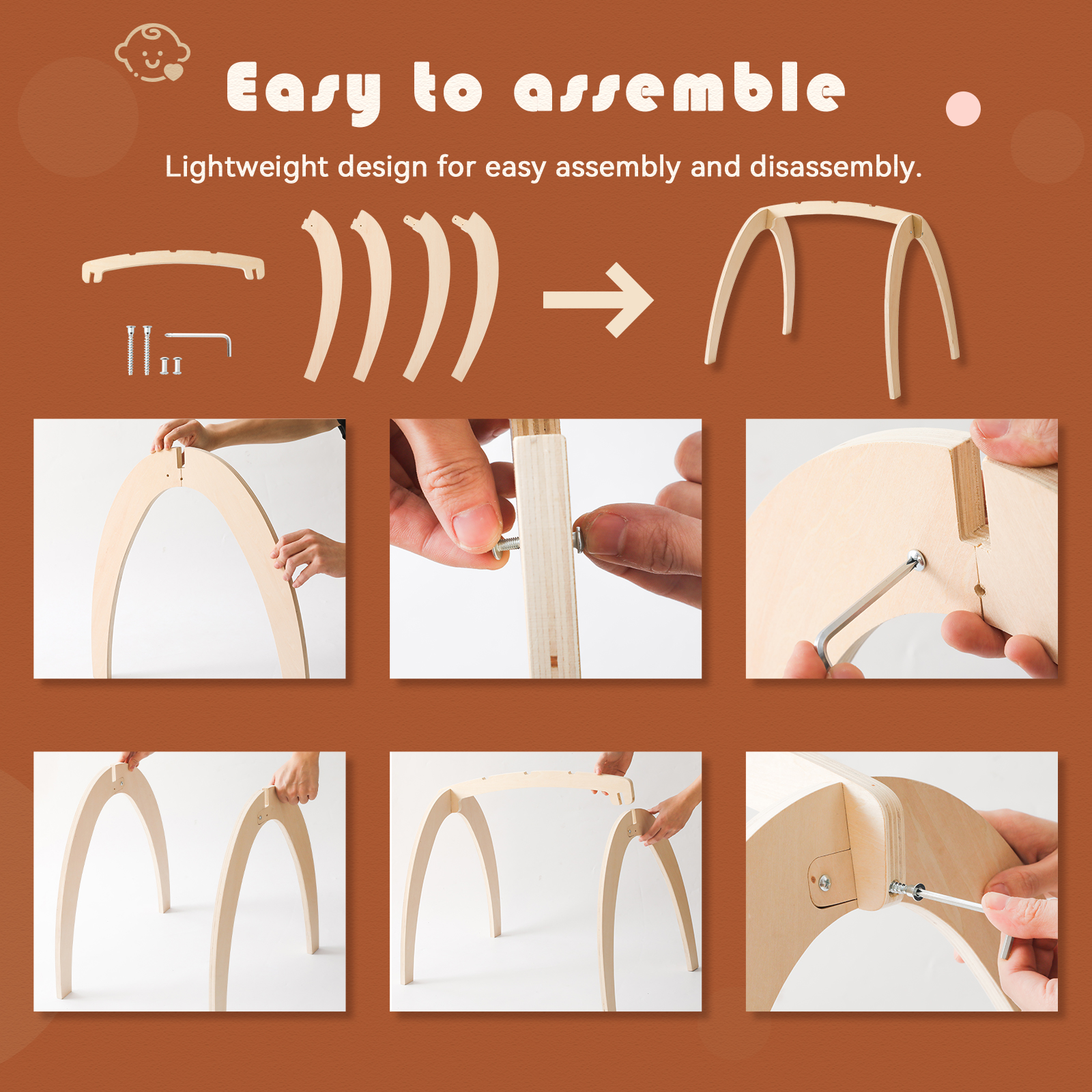 Baby Wooden Toys Play Gym Ordi - Baby Nursery Artwork บทวิจารณ์และราคา