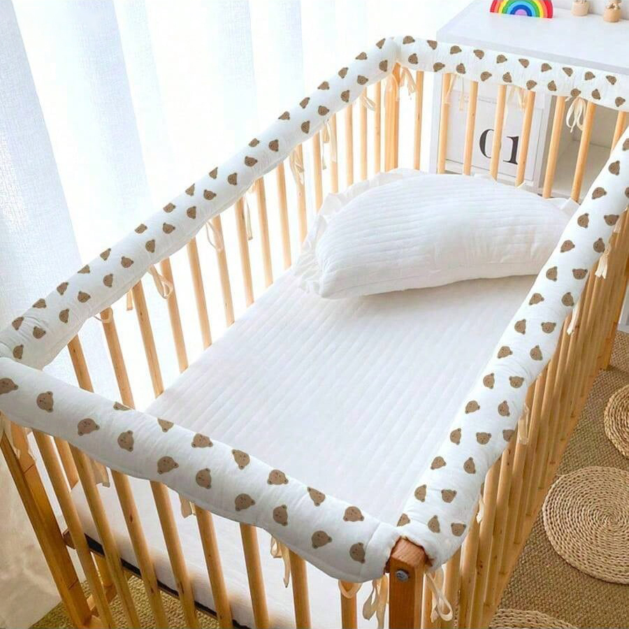 3Pcs Ins Baby Crib Bumper Stri - Baby Nursery Glider บทวิจารณ์และราคา