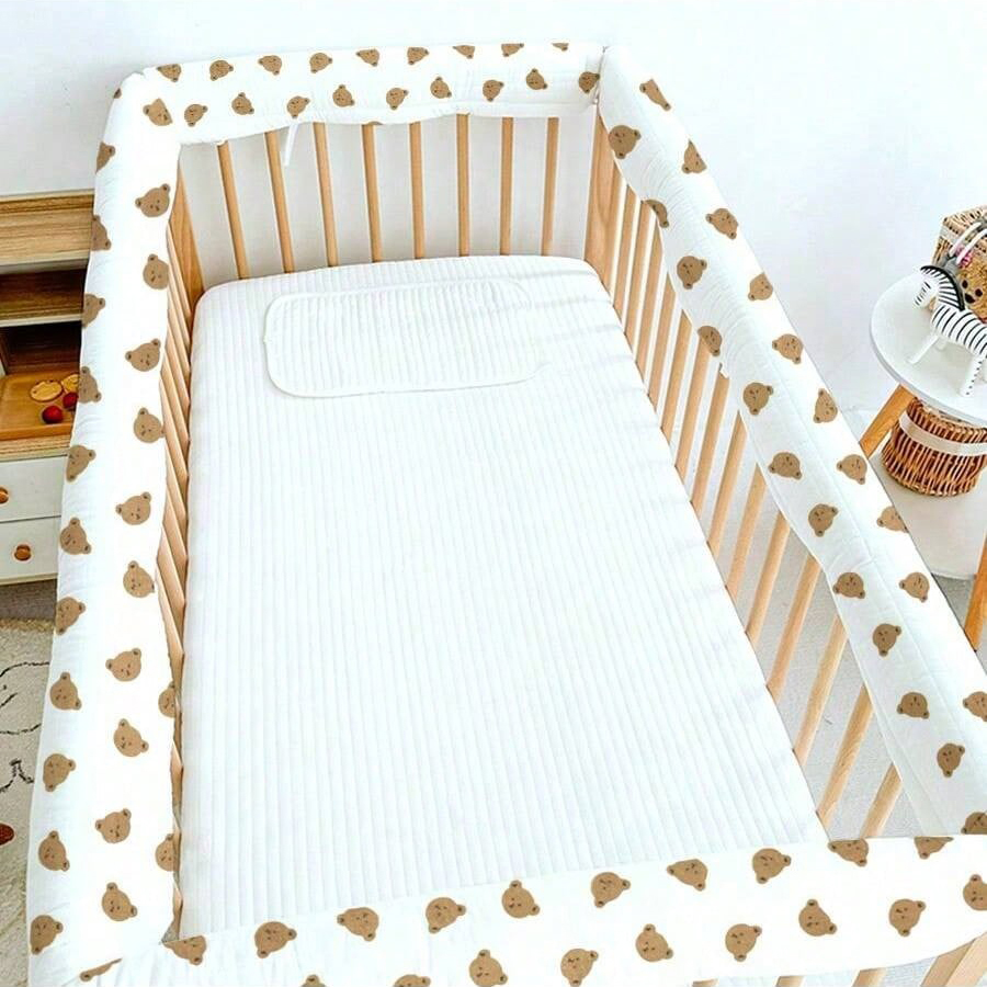 3Pcs Ins Baby Crib Bumper Stri - Baby Nursery Glider บทวิจารณ์และราคา