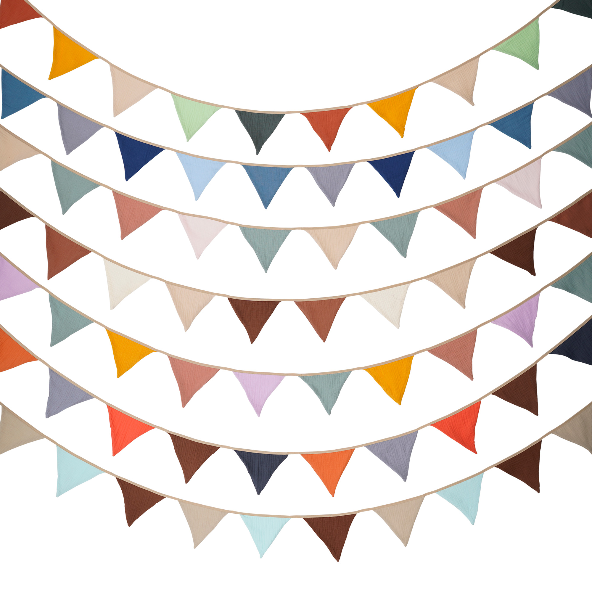 2.6M Nursery Fabric Bunting 10 - Baby Nursery Artwork บทวิจารณ์และราคา