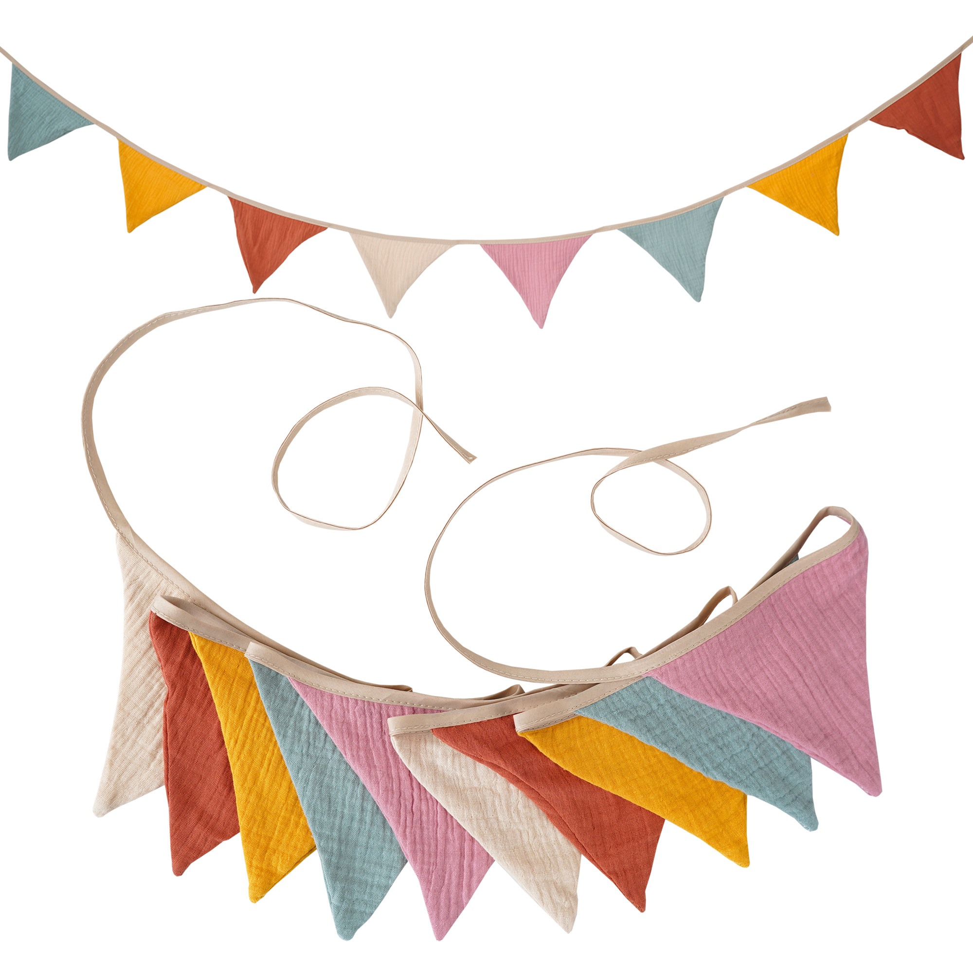 2.6M Nursery Fabric Bunting 10 - Baby Nursery Artwork บทวิจารณ์และราคา