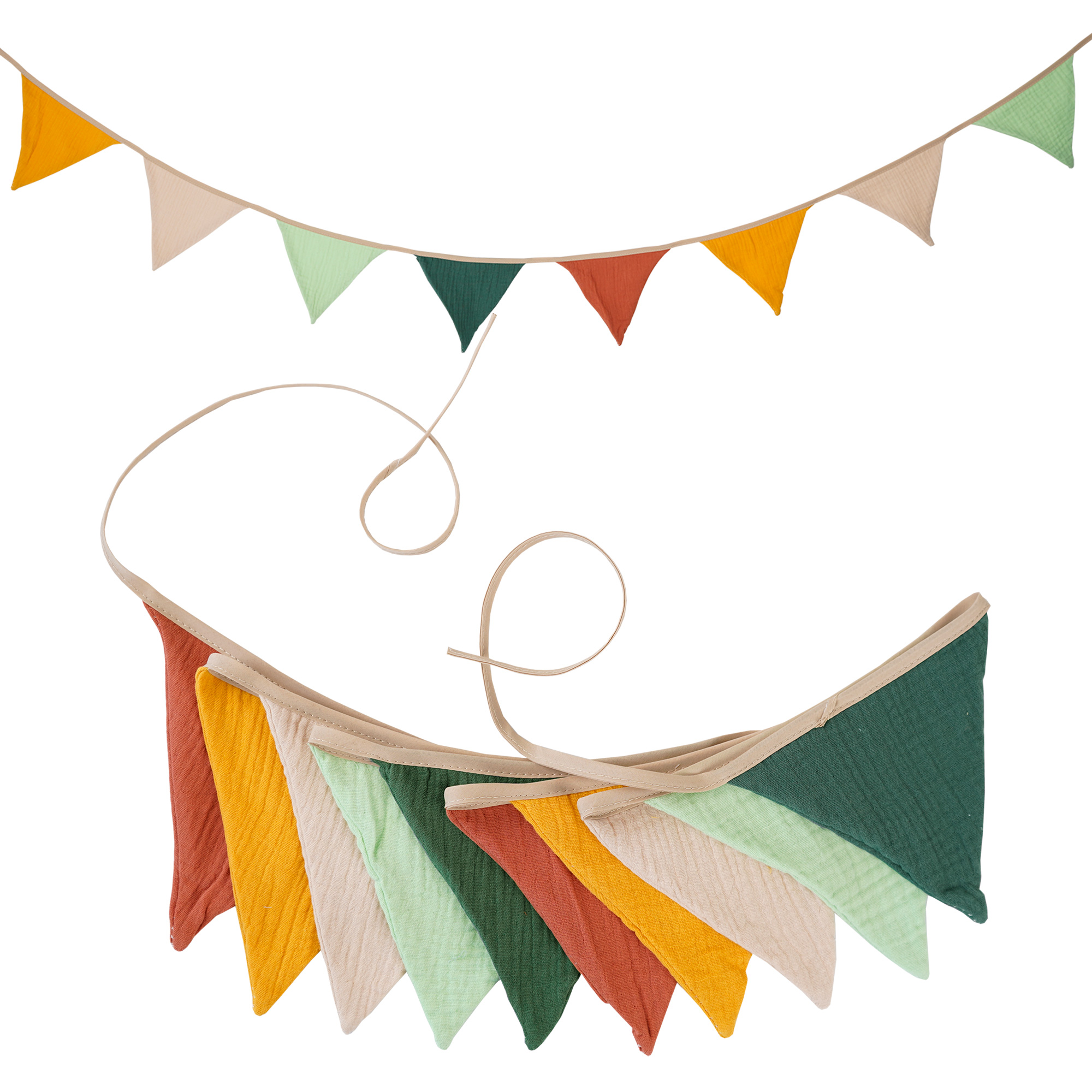 2.6M Nursery Fabric Bunting 10 - Baby Nursery Artwork บทวิจารณ์และราคา