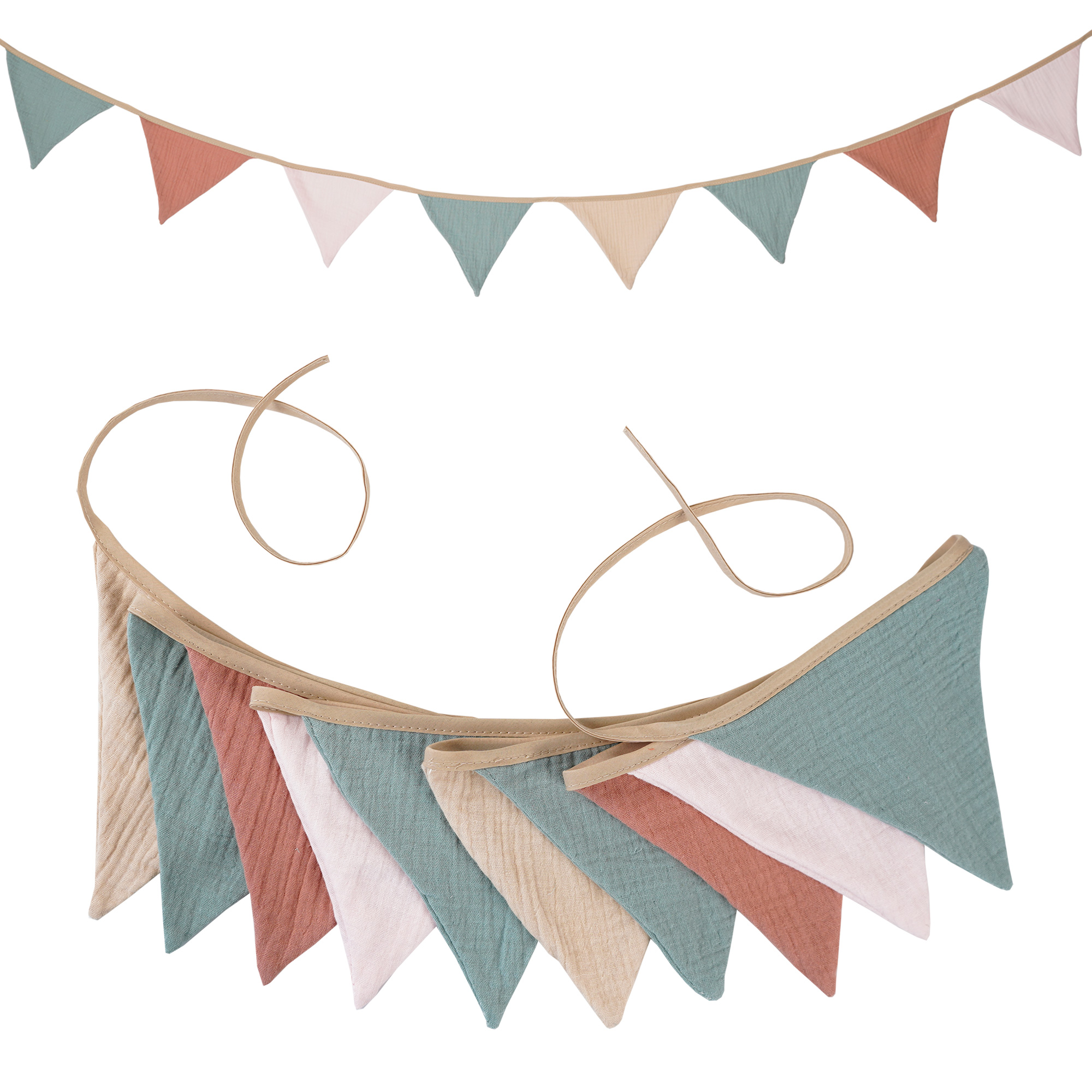 2.6M Nursery Fabric Bunting 10 - Baby Nursery Artwork บทวิจารณ์และราคา