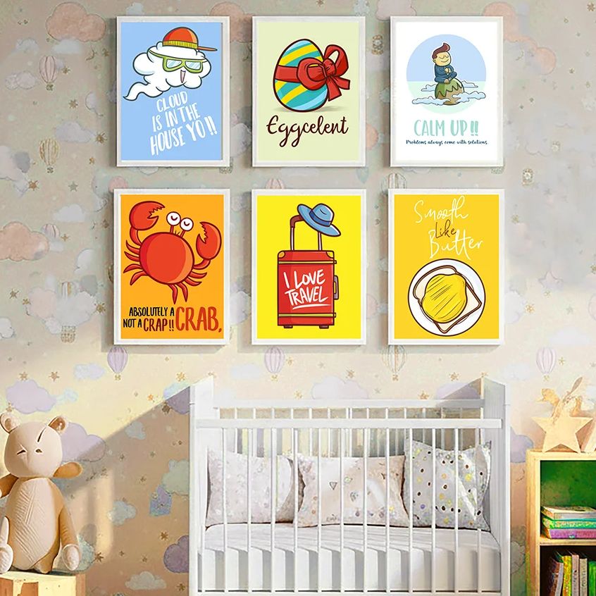 Cute Funny Cartoon Quote Nurse - Baby Nursery Quotes Wall Art บทวิจารณ์และราคา
