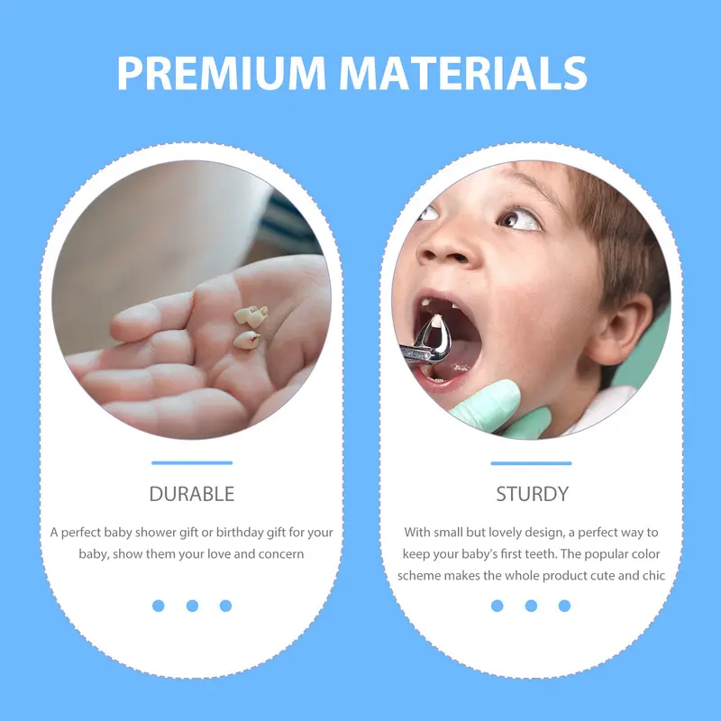 1/2Pcs Infant Teeth Container  - Baby Keepsake Box บทวิจารณ์และราคา