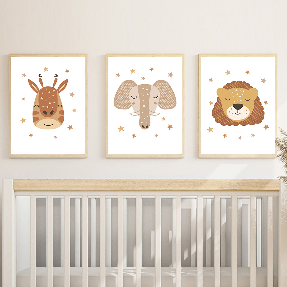Boho Nursery Wall Art Neutral  - Baby Nursery Gender Neutral บทวิจารณ์และราคา