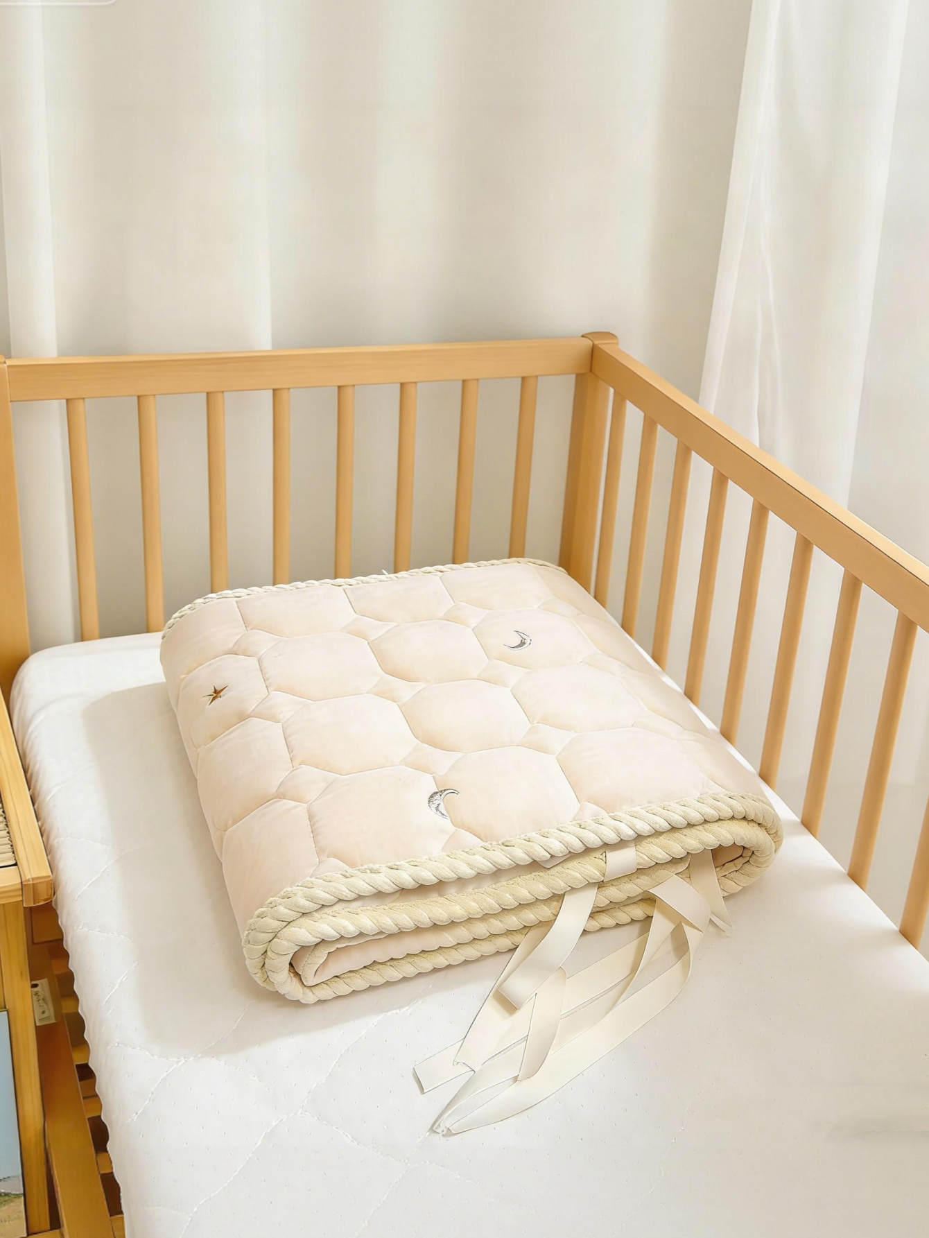 Baby Crib Bumper Pure Cotton C - Baby Nursery Glider บทวิจารณ์และราคา