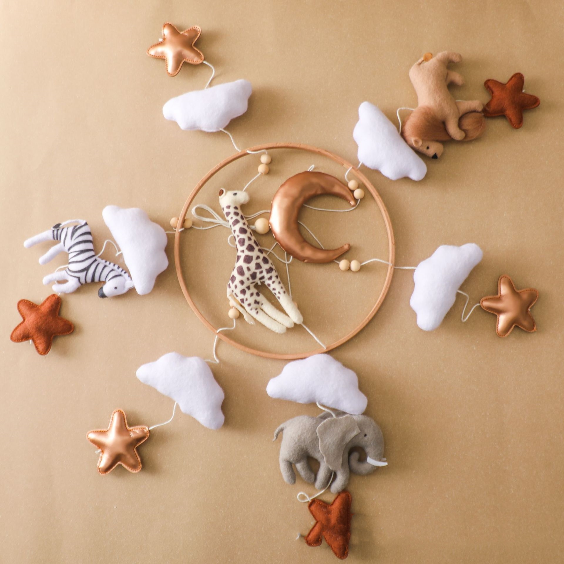 Hot Sale Nordic Handmade Felt  - Baby Nursery Hanging Decor บทวิจารณ์และราคา