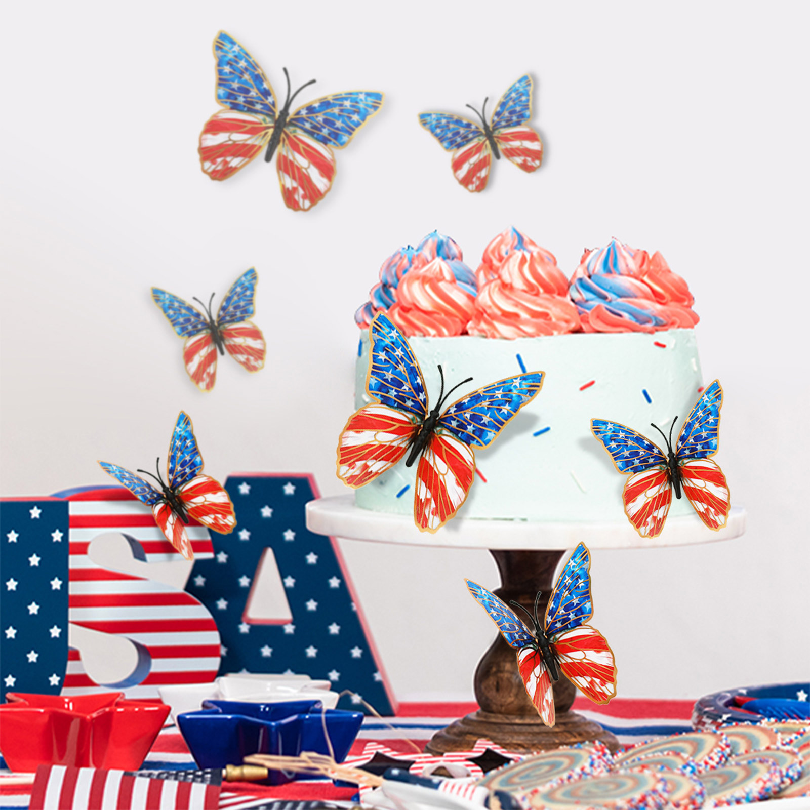 3d Butterfly Wall Stickers Ame - Baby Nursery Stickers บทวิจารณ์และราคา