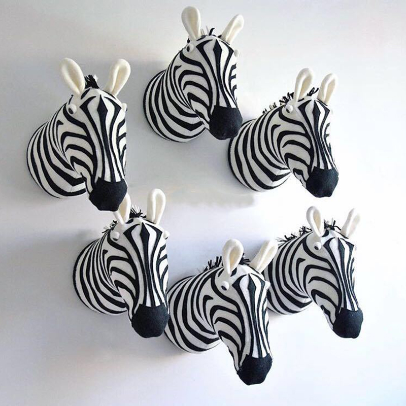 New Animal Head Giraffe Elepha - Baby Nursery Hanging Decor บทวิจารณ์และราคา