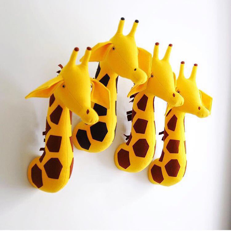 New Animal Head Giraffe Elepha - Baby Nursery Hanging Decor บทวิจารณ์และราคา
