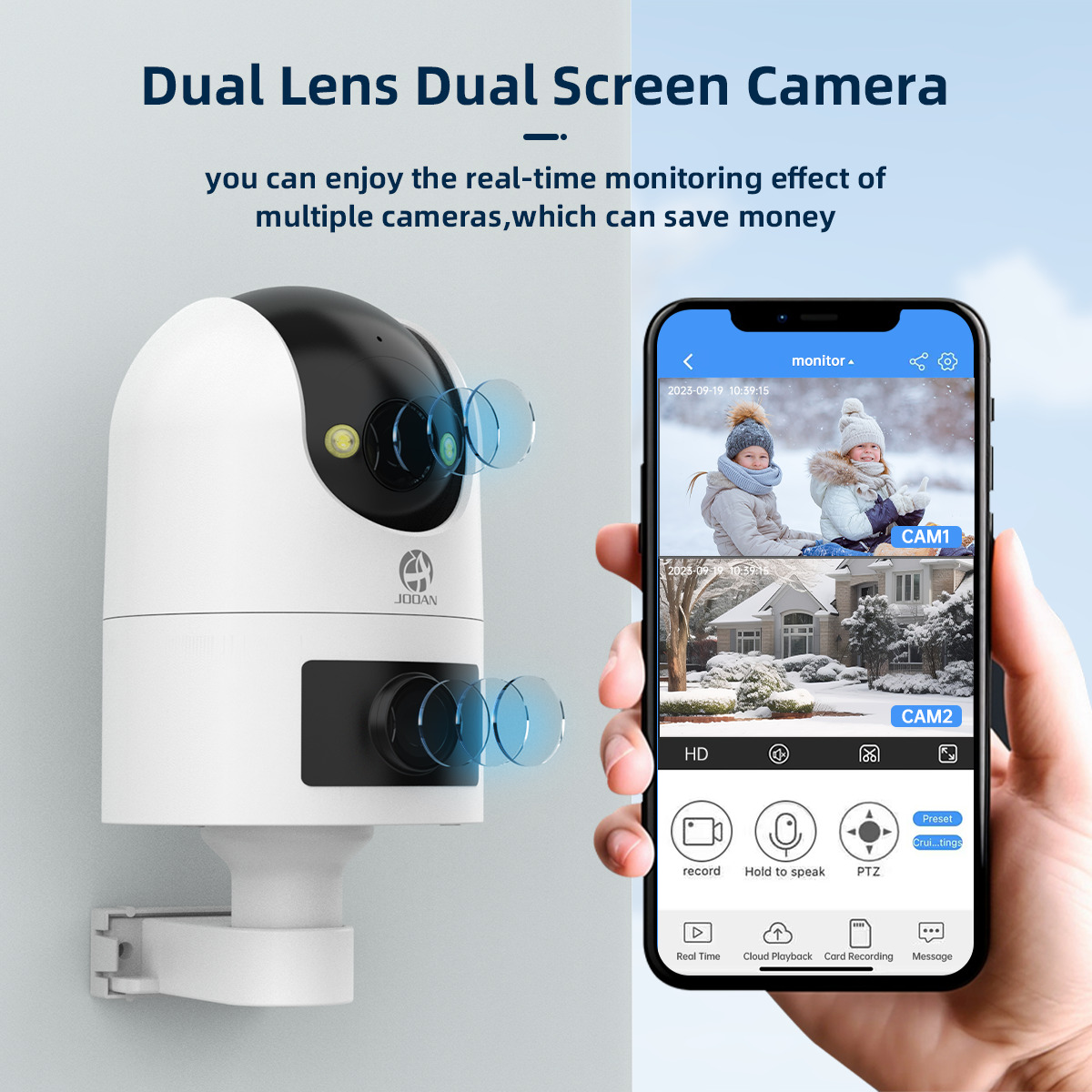 4K PTZ IP Camera Outdoor Water - Baby Monitor Split Screen บทวิจารณ์และราคา