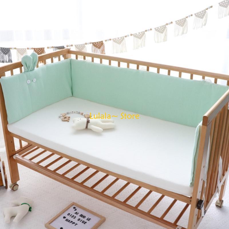 Y4QA 200x32cm Baby Cot Bumper  - Baby Nursery Cushion บทวิจารณ์และราคา