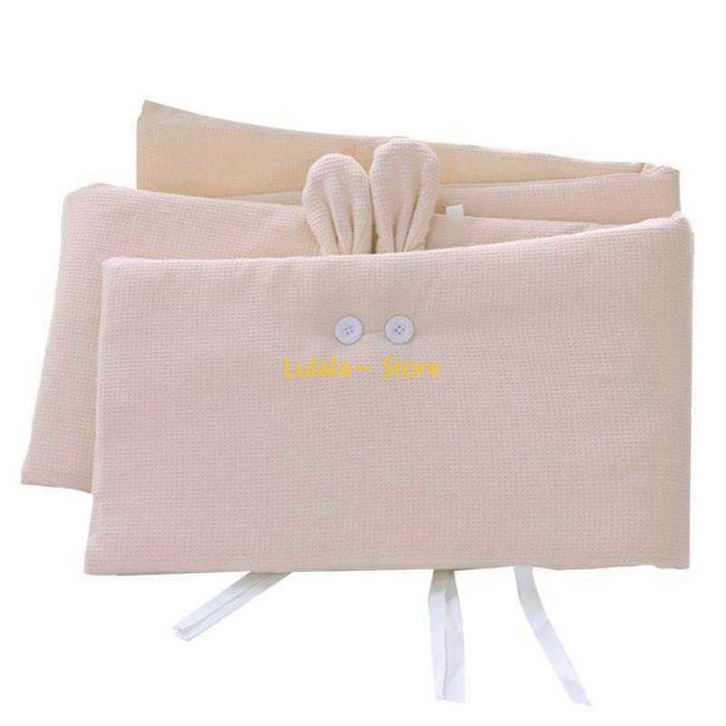 Y4QA 200x32cm Baby Cot Bumper  - Baby Nursery Cushion บทวิจารณ์และราคา