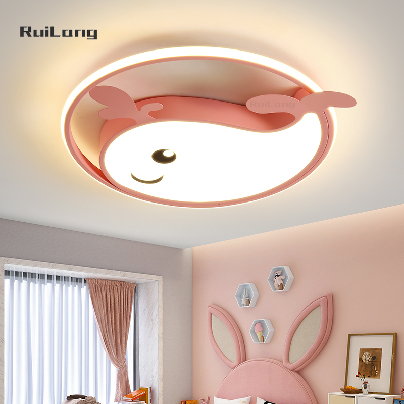 Cartoon Whale Led Ceiling Ligh - Baby Nursery Chandelier บทวิจารณ์และราคา