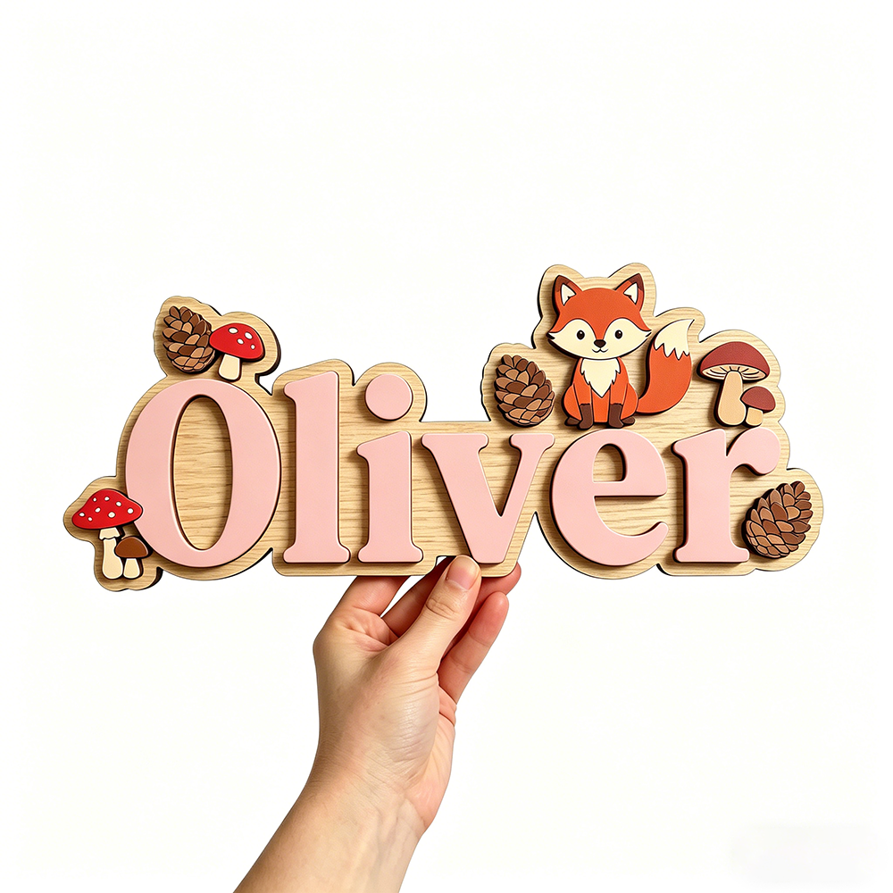 Whimsical Woodland Fox Custom  - Baby Nursery Artwork บทวิจารณ์และราคา
