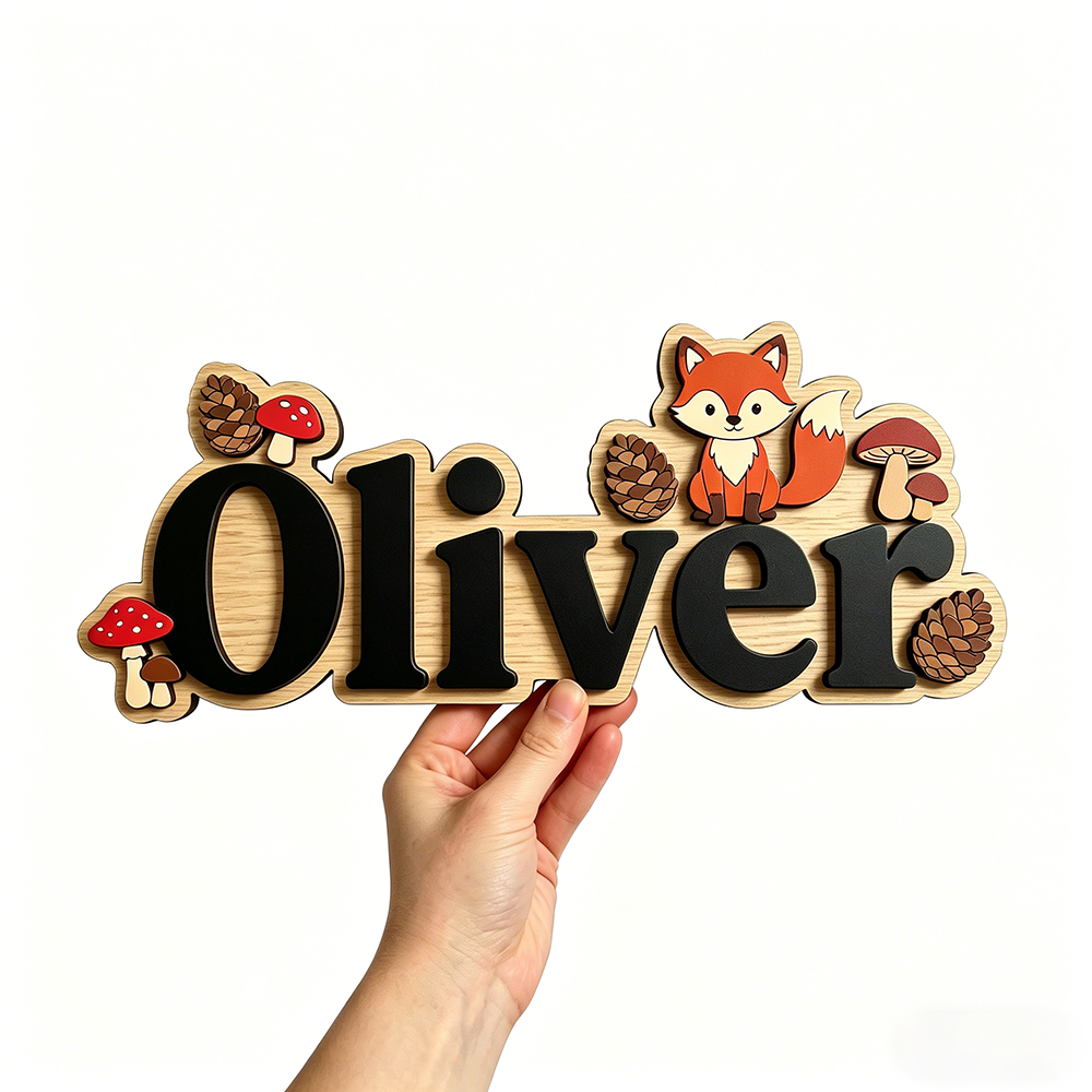 Whimsical Woodland Fox Custom  - Baby Nursery Artwork บทวิจารณ์และราคา